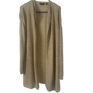 Theory Darcian O Open Cardigan – Tan – Size Medium